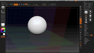 Making reference planes in zbrush using floor planes.