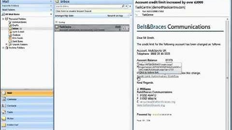 TaskCentre for SAP Business One  Workflow - Credit Limit Increase Request