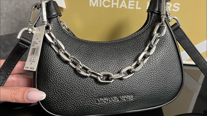Распаковка сумки MICHAEL KORS Mirella Small Logo Embossed Pebbled Leather  Crossbody Bag (black) 
