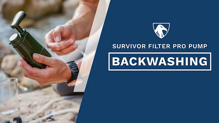 Survivor Filter Pro Portable Water Filter Pump | Backwashing/Backflushing