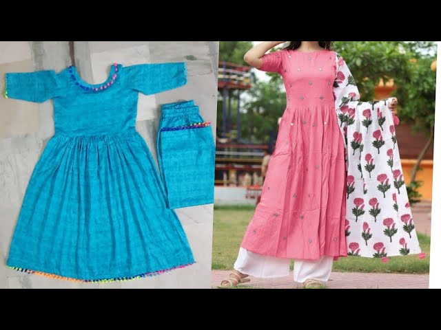 Anarkali kurti cutting stitching | Hw to make anarkali dress #anarkali  #fashion #kurti from anarkoli dress Watch Video - HiFiMov.co