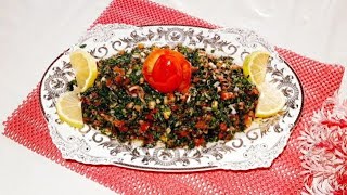 طريقة  تحضير  التبولة اللبنانية    Lebanese Tabouleh