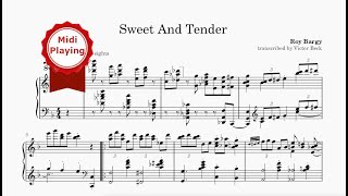 Sweet And Tender (Roy Bargy, 1923) - Piano Roll Transcription - MIDI Playing