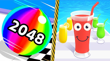🌈 Ball Run 2048 Vs Juice Run 3D Max Level Gameplay Walkthrough 4K Nr 43