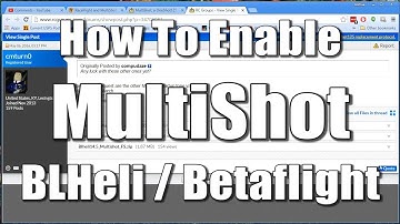How To Enable Multishot For BLHeli and Betaflight