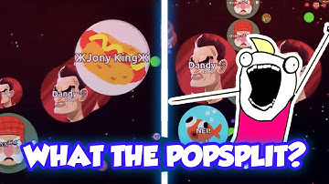 AGAR.IO // OH MY POPSPLIT // DOUBLE SPLIT #UNCUT GAMEPLAY