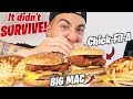 Chick-Fil-A Spicy Chicken IN A Big Mac AND Quarter Pounder (Mcdonald Mukbang)