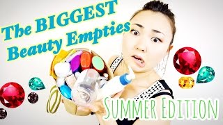 Biggest Beauty Empties - Maybelline, Canmake, Mary Kay, Harry Potter perfume, etc.☆今世紀最大のコスメ空っぽビデオ！