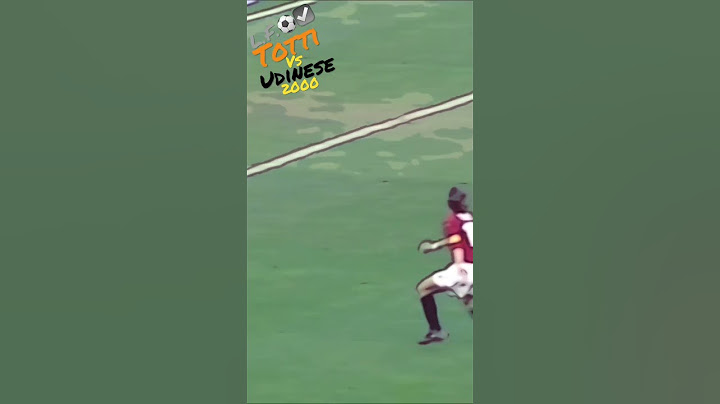 ||🇮🇹Francesco Totti vs Udinese 2000!||⚽️☑️