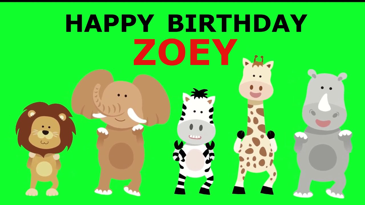 Happy Birthday Zoey It's Your Birthday HOORAY! The Modern Birthday Song for Kids. YouTube