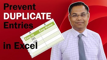Data Validation: Prevent Duplicate Entries in Excel