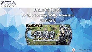 DFFOO [GL] | Intersecting Wills Invaders Sephiroth Overview