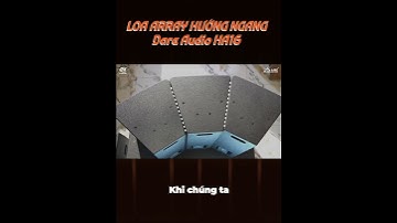Đặc trưng của Loa Array HA16 là có thể ghép tối đa 3 loa trên cùng 1 hệ thống #DareAudio #PVSOUND