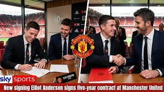 “WELCOME TO MANCHESTER UNITED!” ELLIOT ANDERSON SIGNS SHOCK £75M FIVE-YEAR DEAL AS FANS GO WILD 