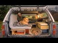 Pick up truck camper Build - My new set up with a pull out bed.