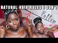 NO OILS And BUTTERS?! LEAVE THESE IN 2021 For Long, Healthy Natural Hair| HAIR RULES I DON"T FOLLOW