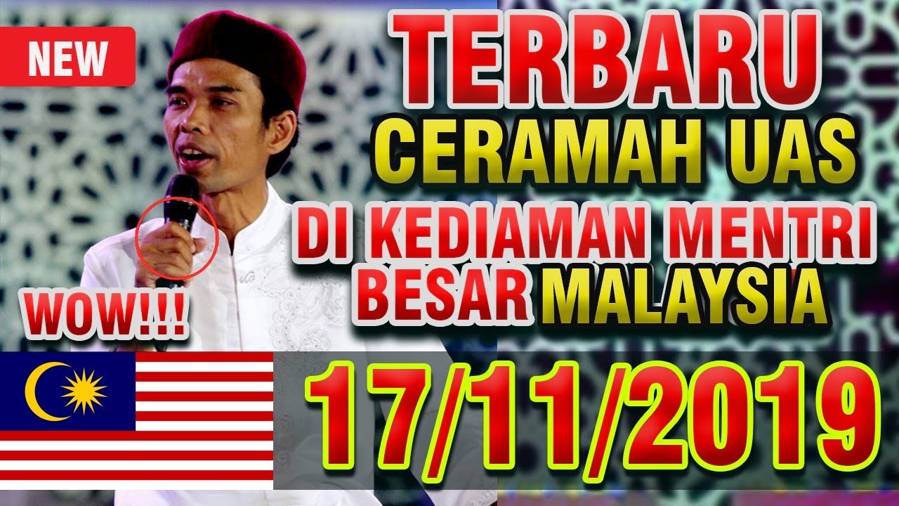 Ceramah Terbaru Ustadz Abdul Somad Di Kediaman Mentri Besar Selangor Malaysia Youtube