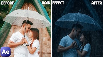 Rainfall Effect Tutorial in After Effects | Easy Rain Animation