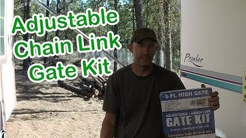 Adjustable chain link gate kit CL 013620 Review