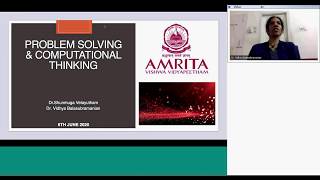 Webinar on Problem Solving using Computational Thinking