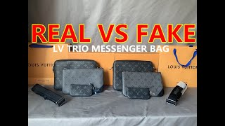 REAL VS FAKE LV TRIO MESSENGER BAG M69443
