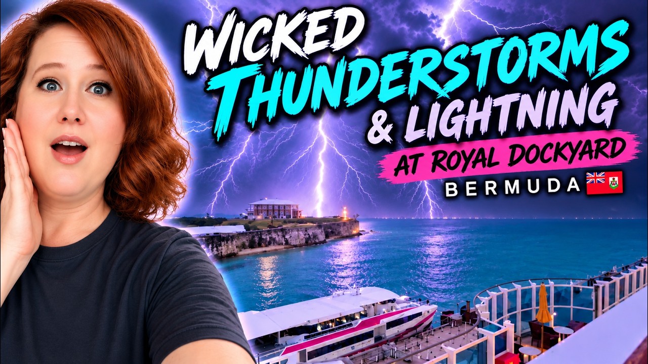 Deafening Thunder ALL NIGHT in Bermuda! ⚡⛈️ Then THIS Happened… 🌈🌈