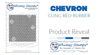 WHIMSY STAMPS PRODUCT REVEAL: Chevron Background Rubber Stamp