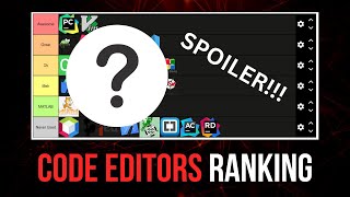 Ranking Code Editors \& IDEs - Tierlist