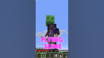 Will it FLY? - Slime vs shulker #minecraft #shortsvideo  #shorts #cute