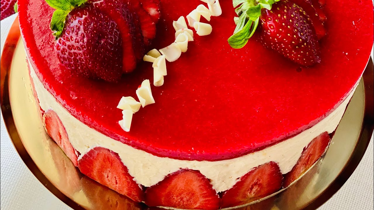 Fraisier une recette facile et réussie à 💯قاطو الفراولة بطريقة سهلة و ناجحة 💯