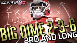 Madden 17 Big Dime 2-3-6 3rd and Long Blitz