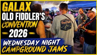 Old Fiddler's Convention, Galax, VA,  2026, Wednesday Night - Campground jams