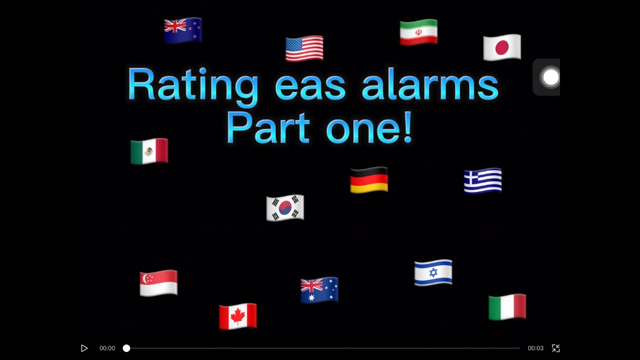 Rating eas alarms part 1! YouTube