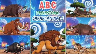 ABC Prehistoric Safari Animal Song | Learn A–Z & Animal Sounds | Kids Smart Learning