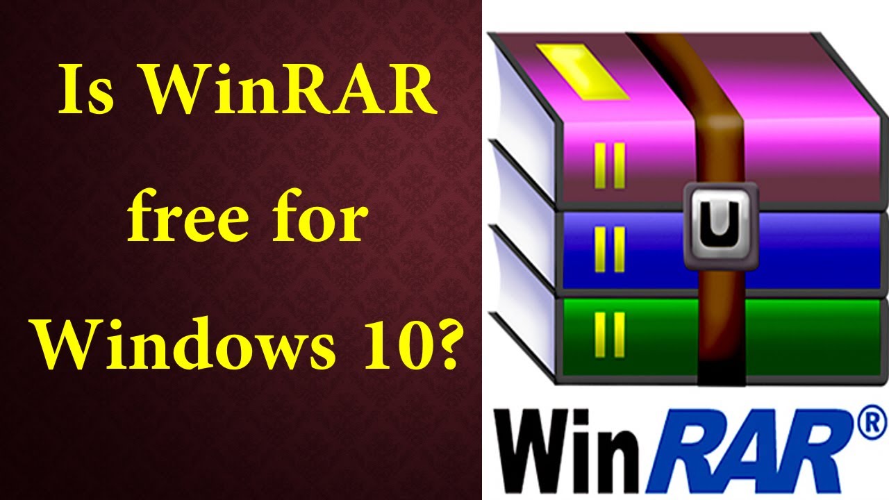 IS WinRAR free for Windows 10 - YouTube