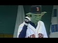 Pedro martinez wears yoda mask in dugout