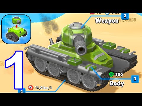 Tank Merger - Gameplay Walkthrough Part 1 Tutorial Tank Army Commander Merge Defense (iOS, Android)