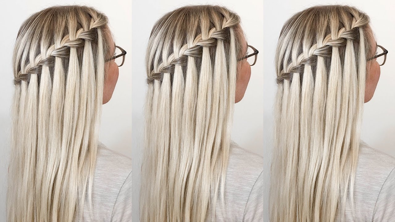 9. Waterfall Braid with Blonde Hair - wide 1