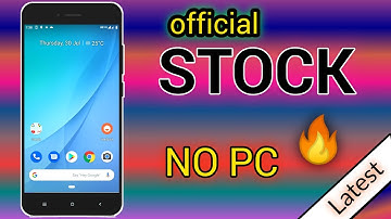 [Stock ROM] Flash Original Firmware without PC in Mi A1