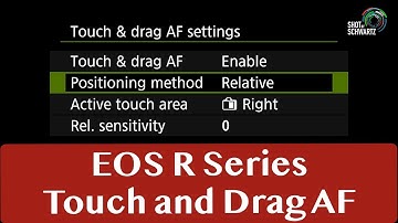 EOS R Series Cameras - How to Use Touch and Drag AF