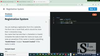 Python part 61 Registration System project in SoloLearn