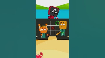 Brainrot vs Incredibox Sprunki in Complex Tic-Tac-Toe Squid Game #incredibox #brainrot #minecraft