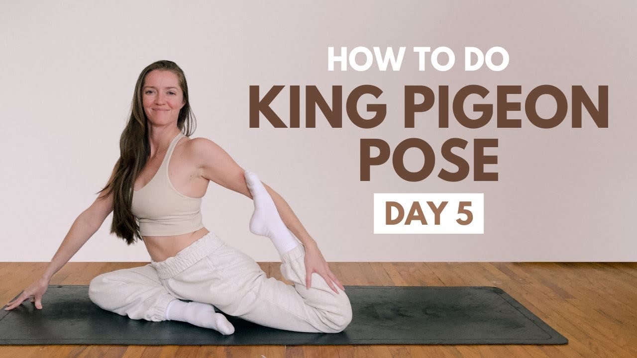 HOW TO DO KING PIGEON POSE | Beginner Yoga Stretches - YouTube