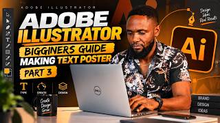 Adobe Illustrator Beginner's Guide: Create a Text Poster | Part 3 screenshot 2