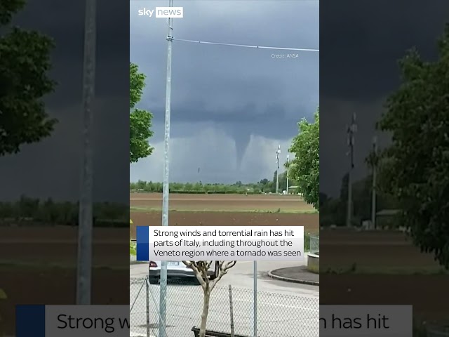 Tornado spotted in Italy