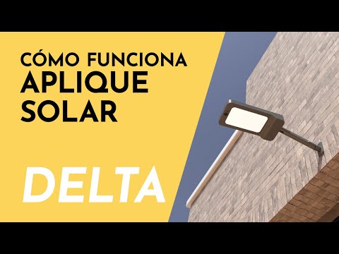 DELTA Cómo funciona el aplique solar