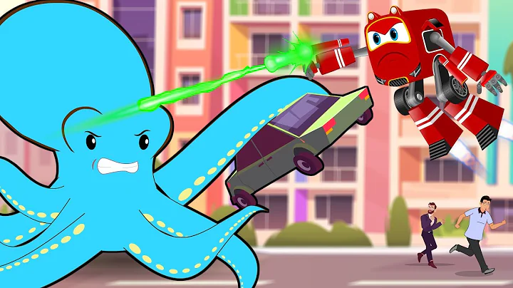 Supercar Rikki catches the Giant Octopus creating ...