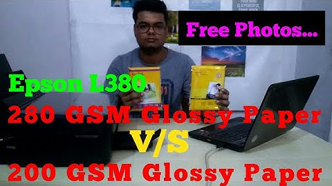 Printing Photo At Glossy Paper Using Epson L380 Printer | Shubham Gupta