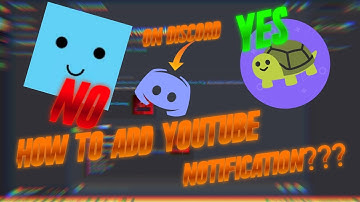 How to add **Youtube Notification** in **DISCORD** without **MEE6** bot.