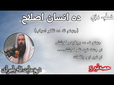 Shiekh Inayatullah Bajauri Bayan Part 5 دہ انسان اصلاح شیخ عنایت اللہ باجوڑی حفظہ اللہ 